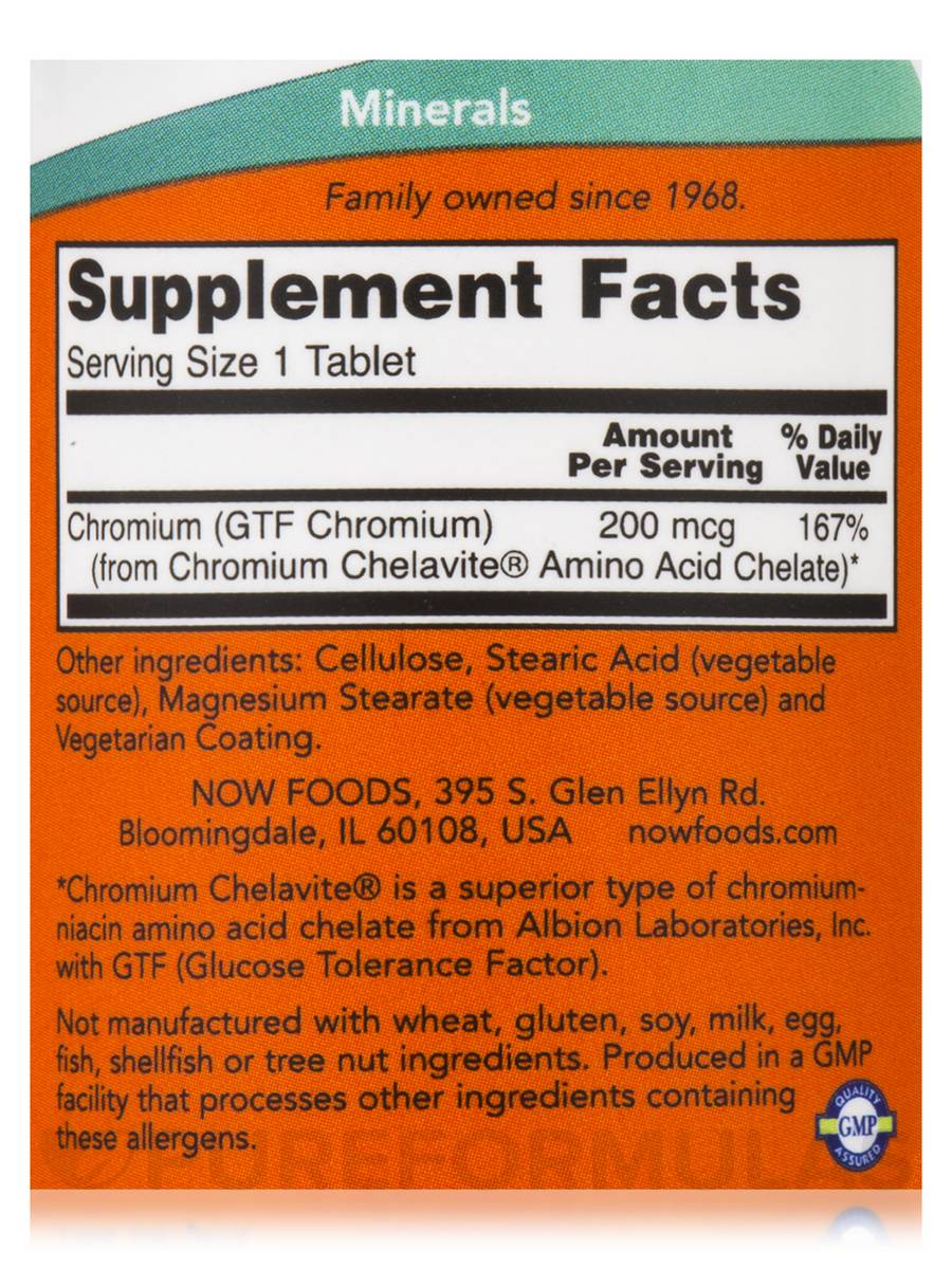  GTF Chromium 200 mcg 